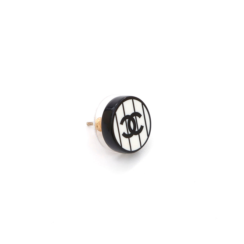 シャネル CHANEL ココマーク ラウンド プラスチック ピアス WS3551 シャネル CHANEL ココマーク ラウンド プラスチック ピアス