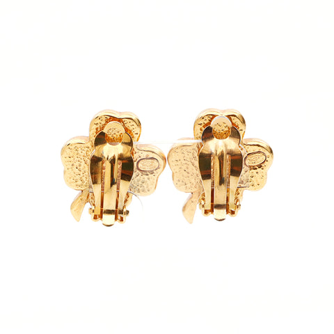 Chanel Clover 2003 Boucles d'oreilles GP Gold x Pink WS3613