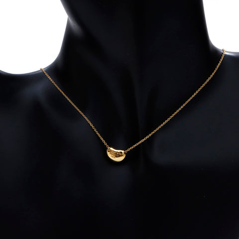 Tiffany TIFFANY&Co. Bean 18K YG Necklace Gold WS3647