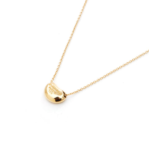 Tiffany TIFFANY&Co. Bean 18K YG Necklace Gold WS3647