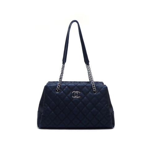 Chanel Caviar Skin Matelasse Shoulder Bag Black WS3650