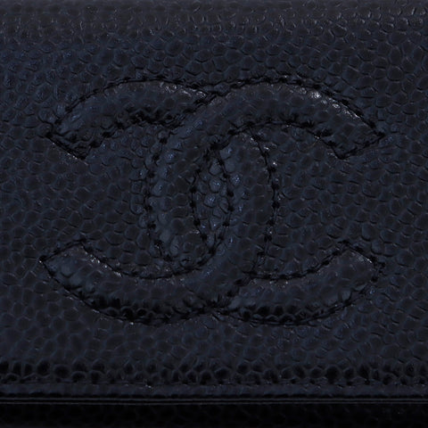 シャネル CHANEL ココマーク 2001年〜2001年 キーケース レザー ブラック WS3657