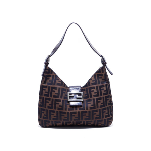 Fendi Zucca Modèle Mamma Gethet Bag Brown WS3663