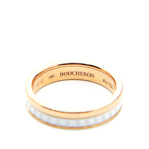 ブシェロン　BOUCHERON  サイズ7 リング・指輪 ゴールド×ホワイト WS3675