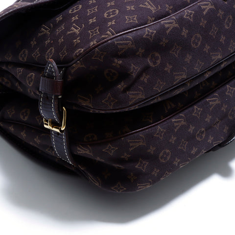 ルイ・ヴィトン LOUIS VUITTON ソミュール モノグラム ショルダーバッグ ブラウン WS3693