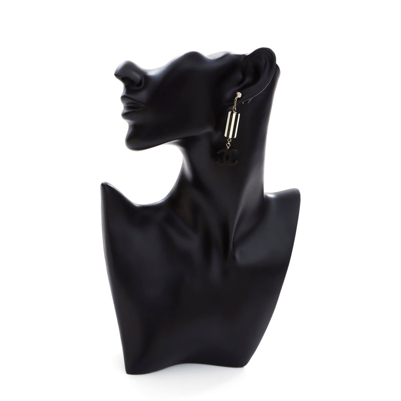 CHANEL シャネル ピアス ココマーク スイング ブラック WS3780 シャネル CHANEL ココマーク スイング ピアス ブラック WS3780