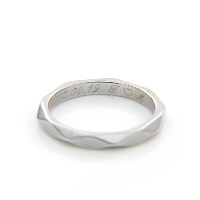 BOUCHERON ファセット ウェディング　　PT950 サイズ51 WS3783_8_f0fdad9d-848c-4e60-