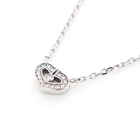 カルティエ CARTIER C-Heart ダイヤモンド Au750 ネックレス シルバー WS3789