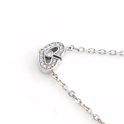 カルティエ CARTIER C-Heart ダイヤモンド Au750 ネックレス シルバー WS3789