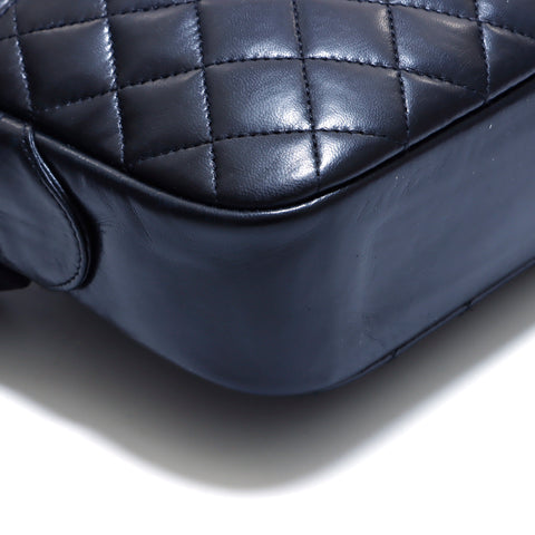 Chanel Chanel Matelasse Coco Mark Sac en cuir noir WS3799