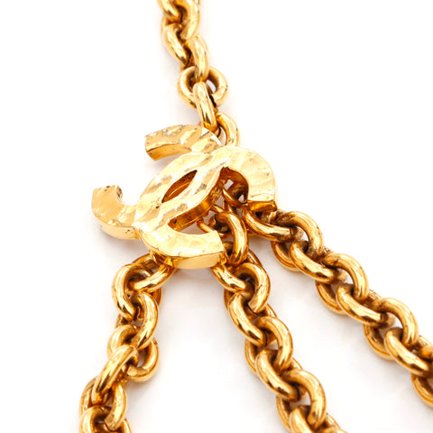 Chanel Coco Mark Chain 2000 CELaire vintage Utilisé Gold Classic WS3851