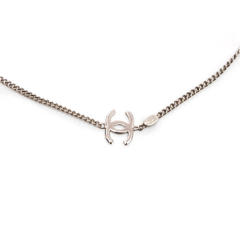 Chanel Coco Mark Chain 1997 Collier en argent WS3853