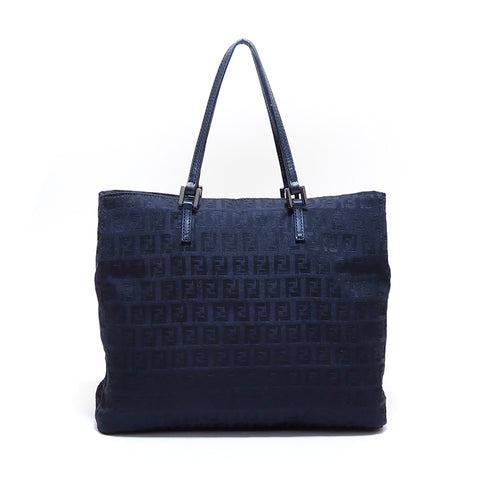 フェンディ FENDI ズッキーノ ハンドバッグ キャンバス ブラック WS3913