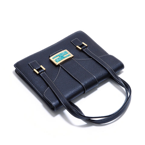 フェンディ FENDI ハンドバッグ レザー ブラック WS3914