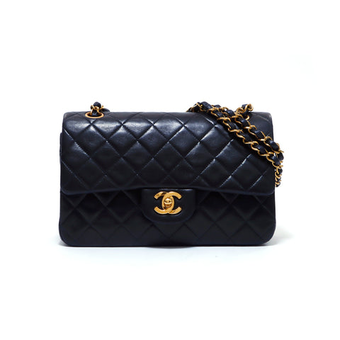 シャネル CHANEL マトラッセ ダブルフラップ　1992~1994年 ショルダーバッグ ラムスキン ブラック WS3922