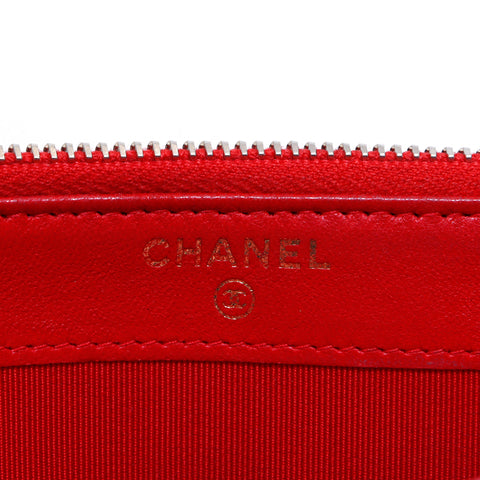 Chanel Chanel Matelasse -Kette Wallet 2016 Umhängetaschen Lambskin Red WS3937