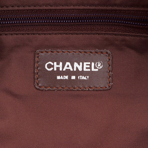 シャネル CHANEL ニュートラベルライン ココマーク  ハンドバッグ ブラウン WS4035