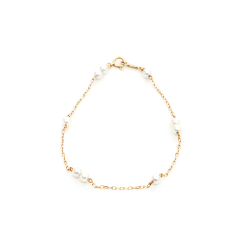 Mikimoto Perlenarmband Gelb Gold WS4057