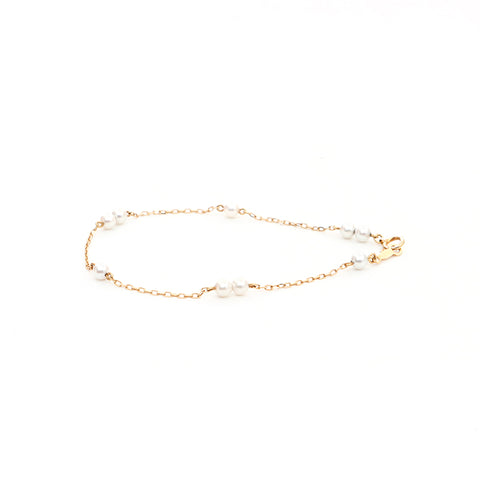 Mikimoto Pearl Bracelet Yellow Gold Gold WS4057