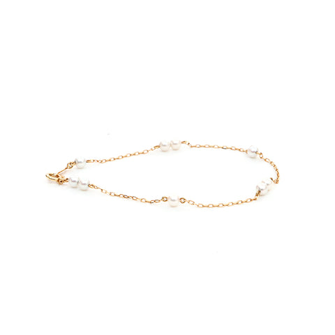 Mikimoto Pearl Bracelet Yellow Gold Gold WS4057