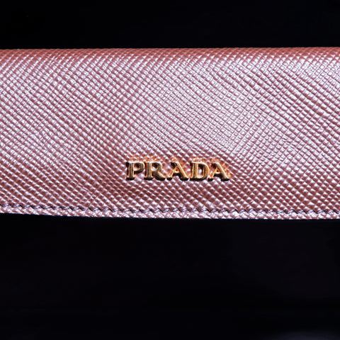 プラダ PRADA サフィアーノ A4サイズ収納可 ゴールド金具 トートバッグ VINTAGE 中古 定番 通勤 通学 プレゼント ブラウン WS4149