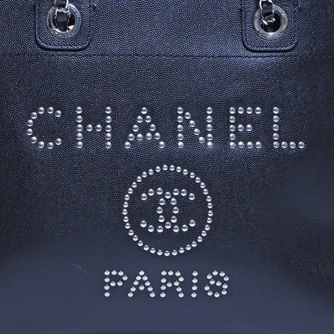 シャネル CHANEL ドーヴィル MM 2WAY チェーン ハンドバッグ ブラック WS4199