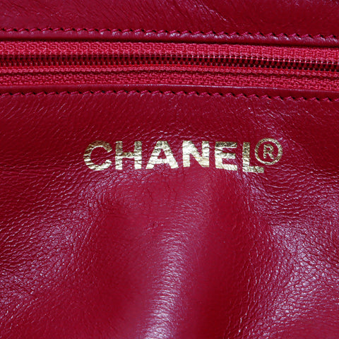 シャネル CHANEL キャビアスキン チェーン 2000年 ハンドバッグ レザー ピンク WS4220