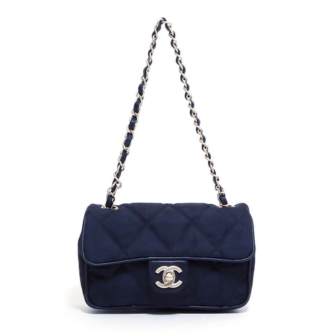 Chanel Mini épaule 2006 Sac d'épaule nylon noir WS4224