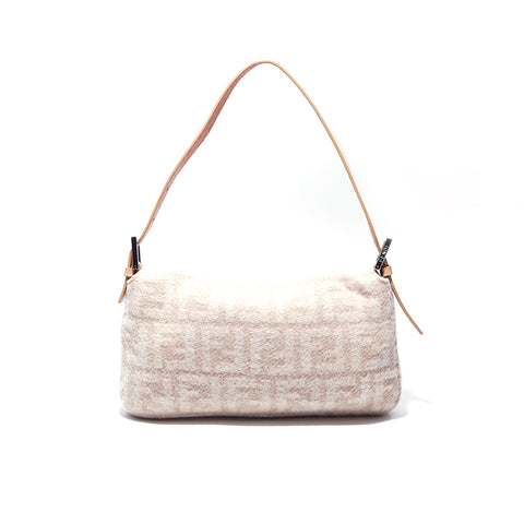 フェンディ FENDI ズッカ柄 マンマバケット ハンドバッグ コットン フェンディ FENDI ズッカ柄 マンマバケット ハンドバッグ コットン