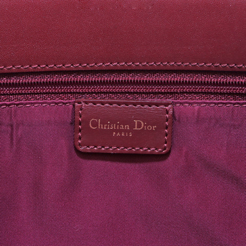 クリスチャンディオール Christian Dior トロッター ハンドバッグ VINTAGE 中古 定番 キャンバス レッド WS4259