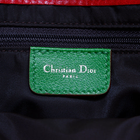 クリスチャンディオール Christian Dior トロッター サドルバッグ ハンドバッグ キャンバス ブラウン WS4261