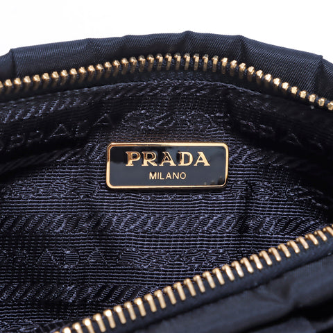 プラダ PRADA ナイロン リボン ポーチ その他バッグ ブラック WS4271 ...