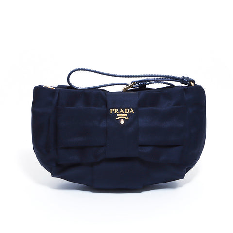 プラダ PRADA ナイロン リボン ポーチ その他バッグ ブラック WS4271