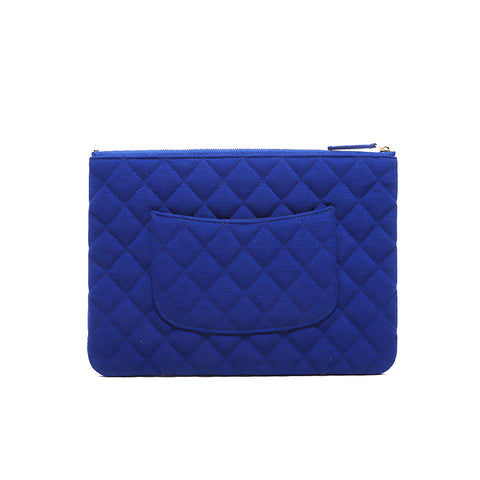 Chanel Coco Mark Matelasse n ° 28 Sac d'embrayage Navy WS4289