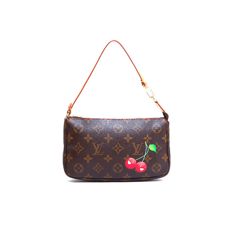 ルイ・ヴィトン LOUIS VUITTON ポシェット SL1024 ポーチ VINTAGE 中古 定番 PVC ブラウン WS4315