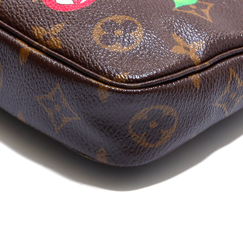 ルイ・ヴィトン LOUIS VUITTON ポシェット SL1024 ポーチ VINTAGE 中古 定番 PVC ブラウン WS4315