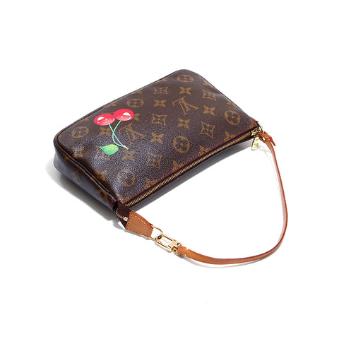 ルイ・ヴィトン LOUIS VUITTON ポシェット SL1024 ポーチ VINTAGE 中古 定番 PVC ブラウン WS4315