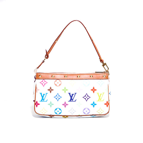 ルイ・ヴィトン LOUIS VUITTON アクセソワール モノグラムマルチ ハンドバッグ PVC マルチカラー WS4327