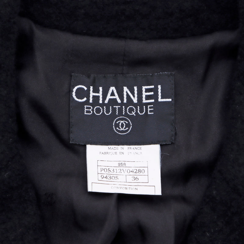 シャネル CHANEL ココマーク ツイード 95A ジャケット ブラック WS4340