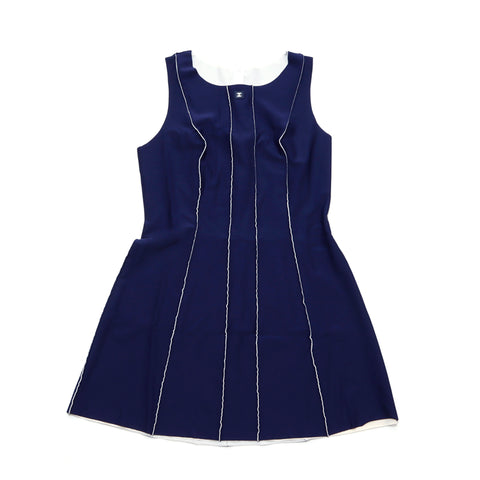 Chanel Coco Mark 99P Dress Navy WS4345