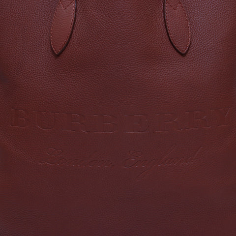 バーバリー BURBERRY レザー トートバッグ ブラウン WS4385