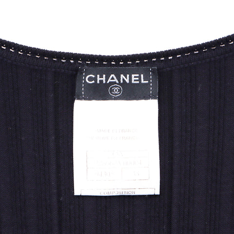 シャネル CHANEL ココマーク ニット05A ワンピース VINTAGE 中古 定番 ブラック WS4389