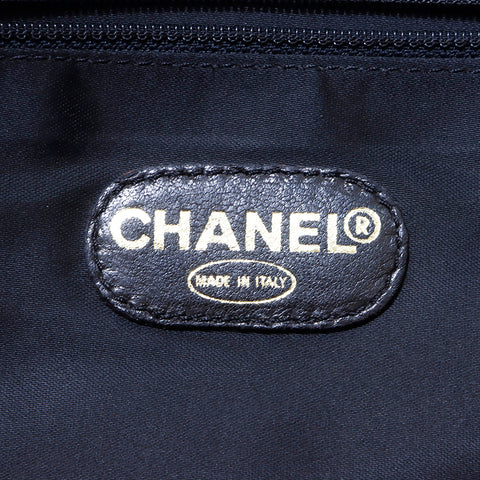 シャネル CHANEL ロゴ キャビアスキン チェーン トートバッグ ブラック WS4402