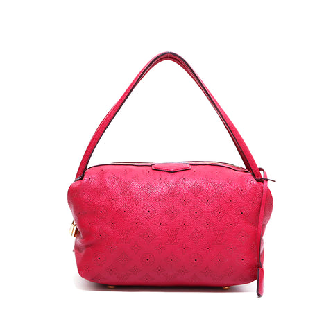 ルイ・ヴィトン LOUIS VUITTON モノグラム  マヒナ ガラテア ハンドバッグ レッド WS4414