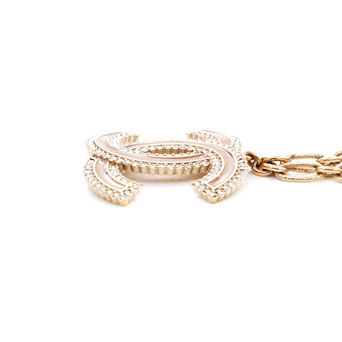 Chanel Coco Mark Rhinestone GP B15A 2015 Collier d'or WS4459