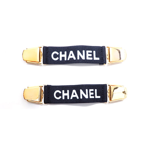 シャネル CHANEL ロゴ アームバンド ミニ サスペンダー 94P 1994年 ...