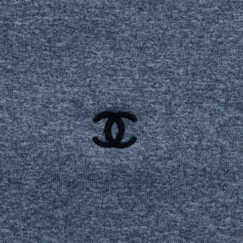 Chanel Coco Mark V-Neck T-shirt à manches courtes Gray WS4479