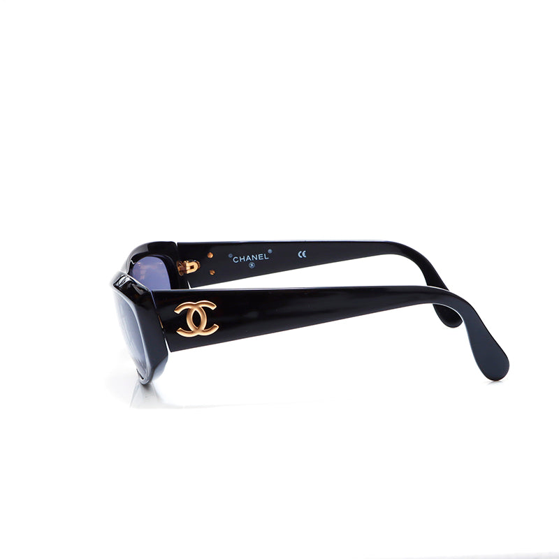 大人気モデル CHANEL sunglasses coco y2k BLACK Chanel CHANEL 2000s ribbon Coco mark sunglasses black WS6868