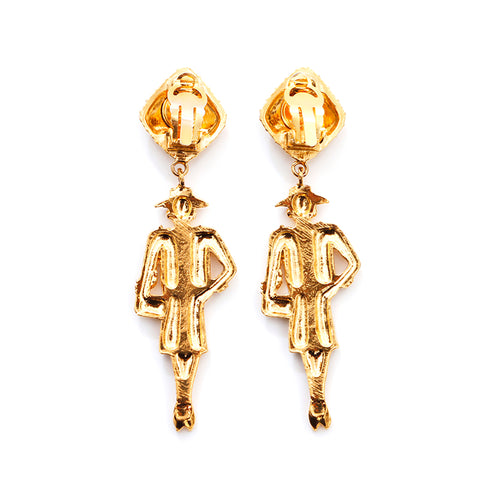 Chanel Mademoiselle Swing Boes d'oreilles GP Gold WS4548