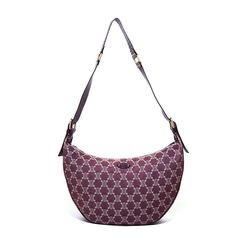 塞琳·牛仔麦卡丹省肩袋棉布棕色WS4573